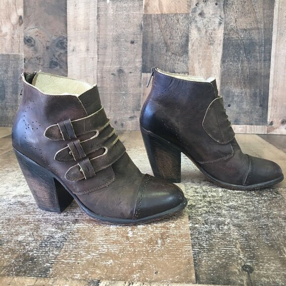 Freebird by Steven Malbc fb-malbc Brown Ankle Boots Booties Womens 7 - Picture 11 of 12